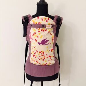 BECO Butterfly 2 Carrier | Mauve Bird Print | Front & Back Carry